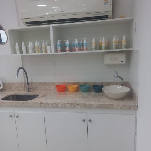 Local do atendimento com produtos